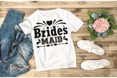 Wedding Svg Design Brides Maid Graphic By M Graphics Desicn Creative