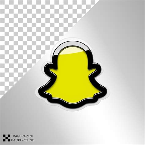 Premium Psd D Render Social Media Snapchat Icon