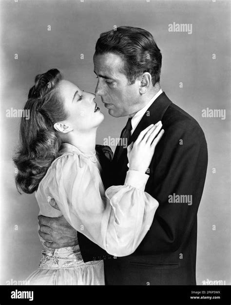 Barbara Stanwyck And Humphrey Bogart Posed Publicity Portrait In The