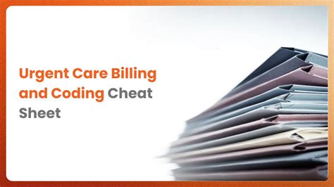 Urgent Care Billing Coding Cheat Sheet 2025 BillingParadise