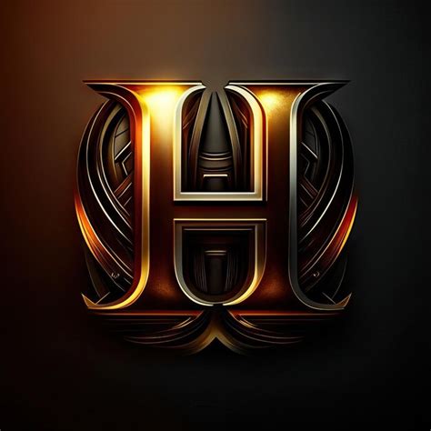 Logotipo De Lujo De La Letra H Foto Premium