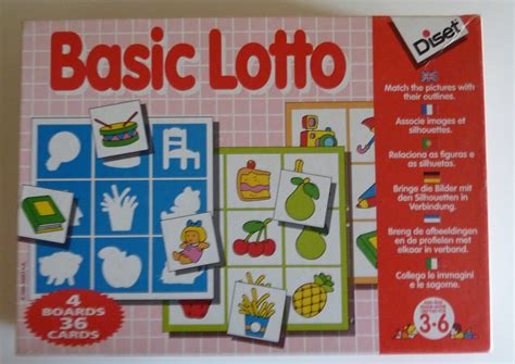 Vintage Diset Basic Lotto Game For Kids Age 3 6 Instructions