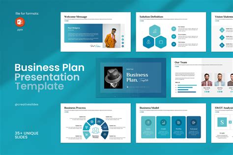 Business Plan Powerpoint Template Graphic By Creativeslides Creative