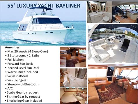 55 Bayliner Luxury Yacht Caymans Yachts Caymans