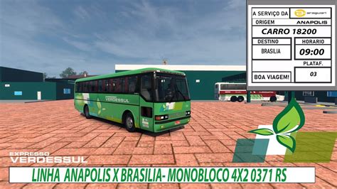 ETS 2 1 41 MOD BUS MONOBLOCO 0371RS MB 4X2 ANAPOLIS X BRASILIA