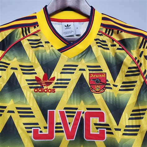 1991 1993 Arsenal Away Retro Kit Stand Out With This Classic Jersey