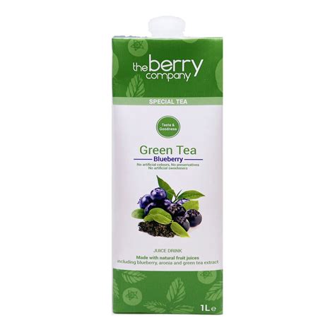 The Berry Company Green Tea Blueberry Juice Drink No Sugar Added 1