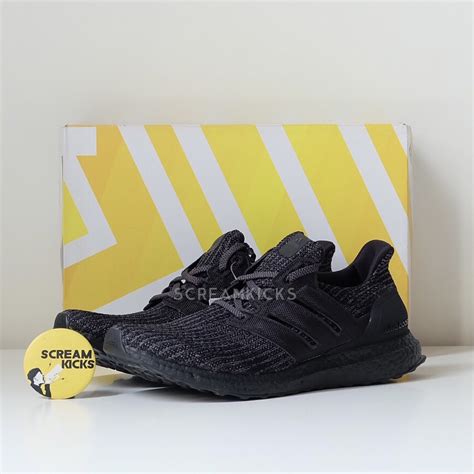 jual adidas ultraboost  triple black shopee indonesia