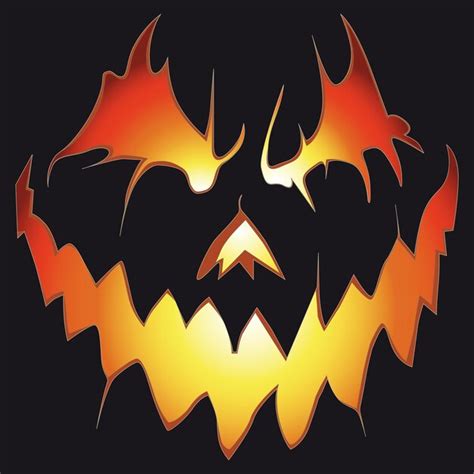 Premium Vector Halloween Background Scary Pumpkin