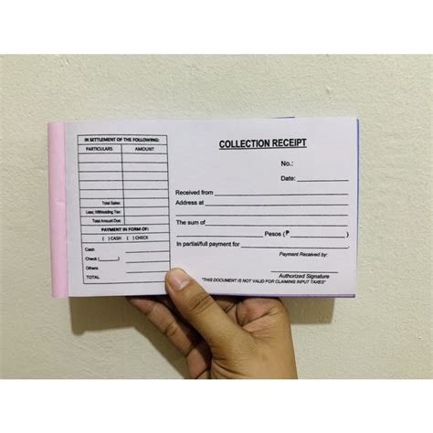 Generic Acknowledgement Receipt Provisional Receipt Collection