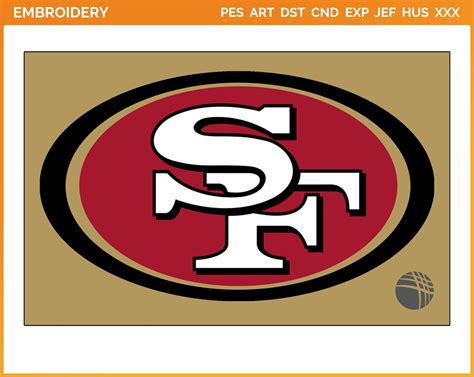 San Francisco 49ers - Helmet Logo (2009) - Football Sports Embroidery ...