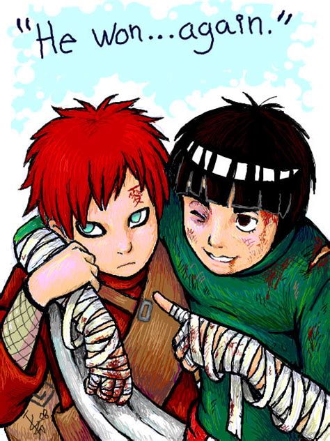 Lee vs Gaara - rivalry by nocturnalMoTH on DeviantArt