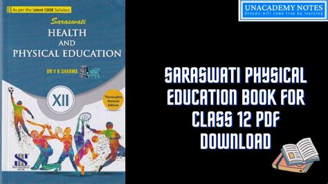 Saraswati Physical Education Book For Class 12 Pdf Download Physical Education Book Physical