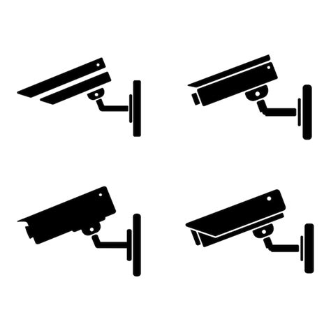 Beveiliging Camera Teken Pictogram Vectorillustratie Video Monitoring