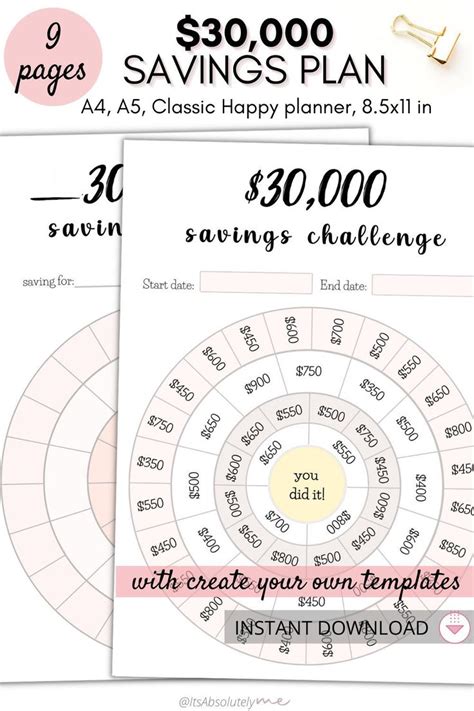 K Savings Challenge Savings Tracker Saving Challenge House Payoff