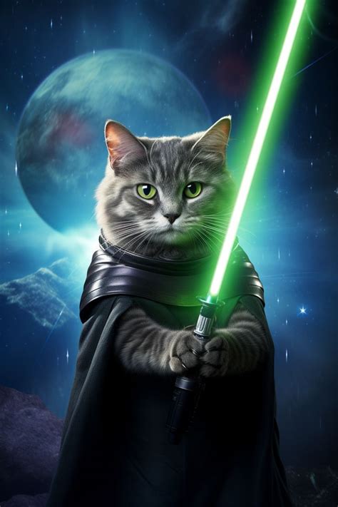 Discover The Galactic Cat Jedi In The Star Wars Universe