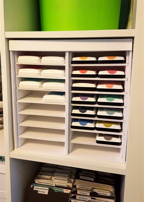 Hi Everyone A While Back I Posted Photos Of An Ink Pad Storage Unit That I Made Out Of Foam