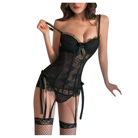 Wreesh Womens Lace Slip Dress Lingerie Home Underwear Dress Underwear