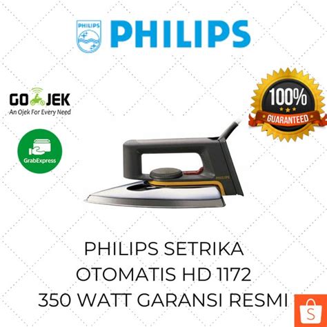 Jual Philips Setrika Otomatis HD 1172 350 Watt Setrika Listrik Murah