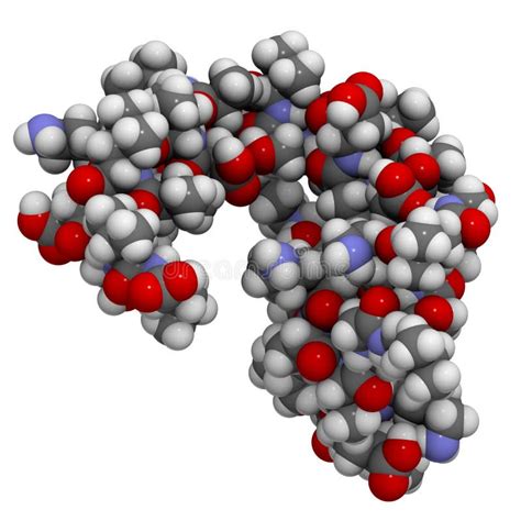 3d Struktur Av Ganetespib En Syntetisk Liten Molekyl Inhibitor Stock