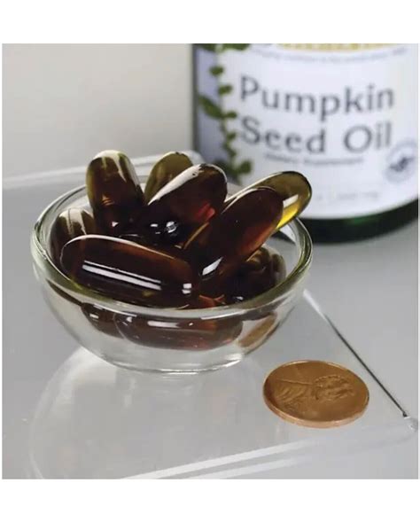 Pumpkin Seed Oil Capsules Mg Softgels Swanson Heart Brain