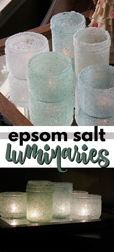 Epsom Salt Luminaries Easy Craft With Jars