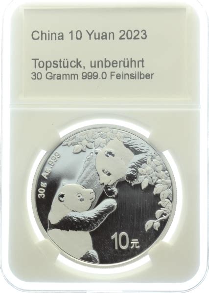 China 10 Yuan 2023 Silber Panda 30 Gramm Feinsilber Münzen online