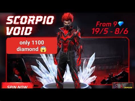 Free Fire New Scorpion Void Bundle New Today Event Only Diamond