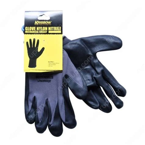 Jual Sarung Tangan Kerja Krisbow Glove Nylon Nitrile Mechanical