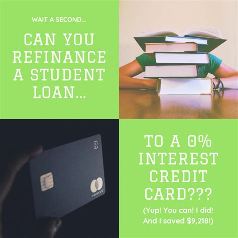 Refinance Student Loans to a Credit Card with 0% Interest - Poorer Than You