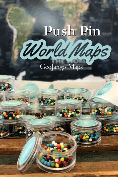 Explore Your World With Beautiful Custom Push Pin World Maps By