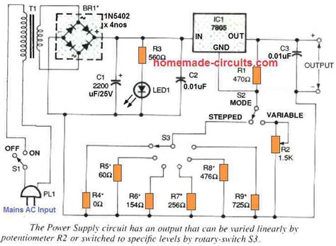 5v Power Supply Using 7805 Voltage Regulator With Design - pivotinspire