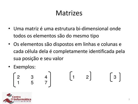 Álgebra Linear Matrizes ppt carregar