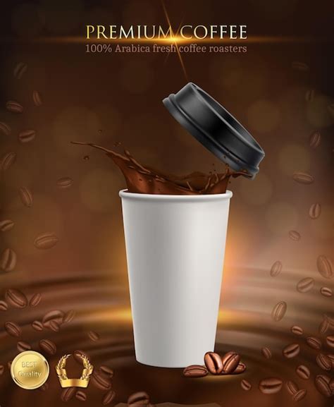 Free Vector Vector Icon Illustration Paper Coffee Cup With Splash Of