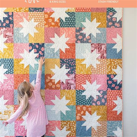 Scrappy Star Quilt Etsy