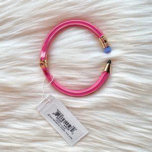 Betsey Johnson Jewelry Nwt Betsey Johnson Pink Pencil Bracelet Gold