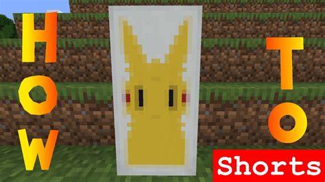 Minecraft How To Make A Pikachu Pokémon Banner Tutorial Youtube