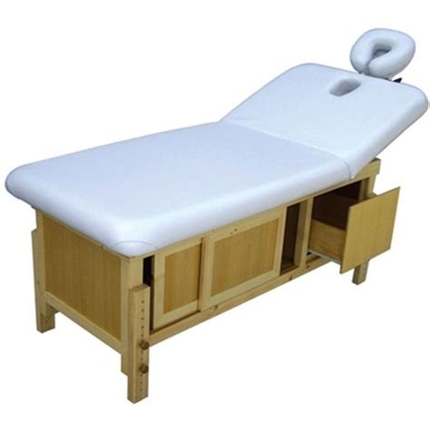 Meishida Massage Bed with Storage & Backlift | Massage bed, Bed storage ...