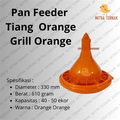 Jual Pan Feeder Orange Pan Feeder Newline Tempat Pakan Ayam