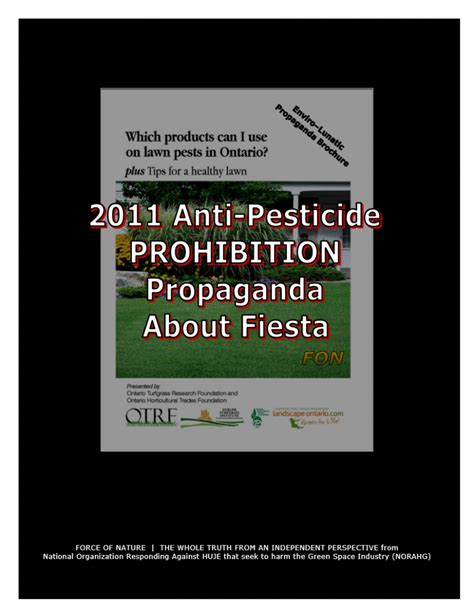 Green Alternative Fiesta Herbicide 28 Pesticide Truths