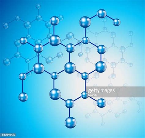 Blue Molecular Background High Res Vector Graphics Getty Images