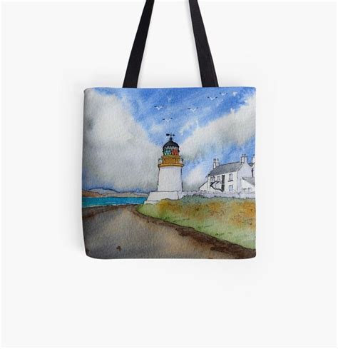 Corran Point Lighthouse Tote Bag For Sale By John Ray Tote Bag