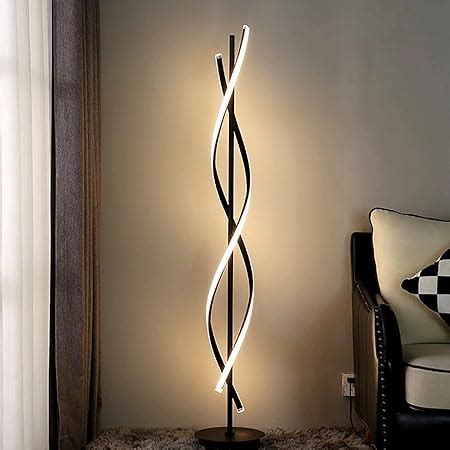 Brightech Embrace Dimmable Led Floor Lamp Modern Spiral Adjustable