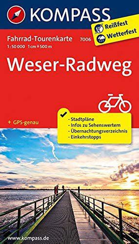 Kompass Fahrrad Tourenkarte Weserradweg Fahrrad Tourenkarte GPS Genau