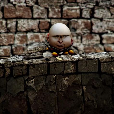 Humpty Dumpty Sitting On The Wall Ai Generated Artwork Nightcafe