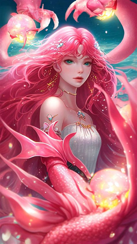 Pin By Viktoria Toga On Art Anime Mermaid Anime Art Beautiful Mermaid Art