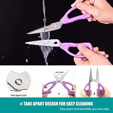 Kunifu Kitchen Scissors All Purpose Heavy Duty Kitchen Shears Come