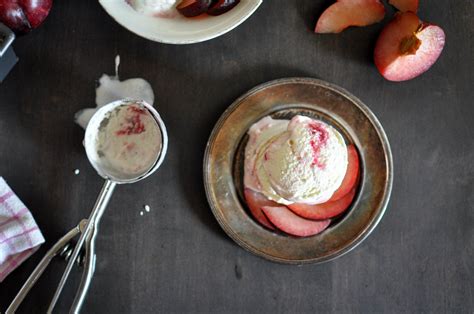 Buttermilk Plum Swirl Ice Cream — Oando Eats