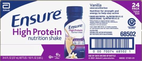 Ensure High Protein Vanilla Strength Energy Nutritional Shake