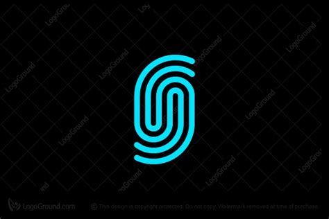 Digital Fingerprint Techie Identity Logo